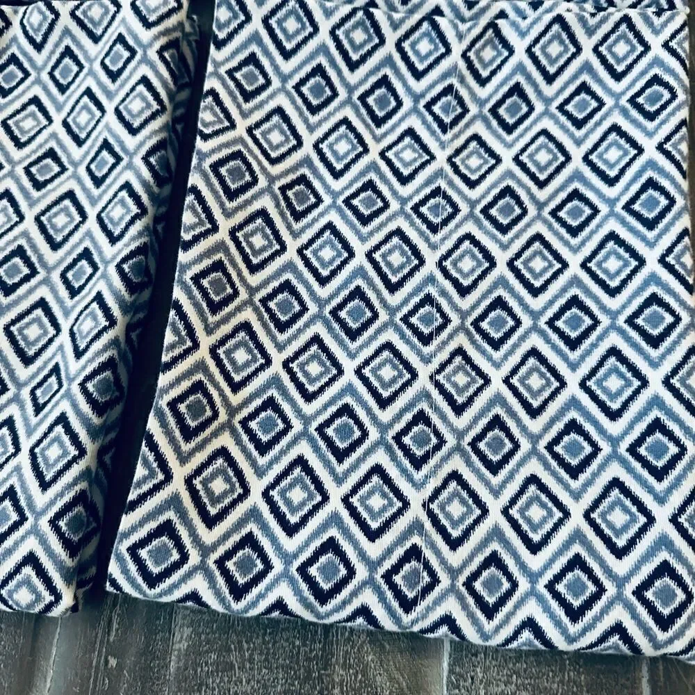 Blue Coastal Boho Pillowcases Set of 4
